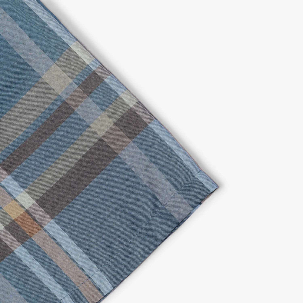 Premium Japanese Fabric Blue Checked Shirt for Men - Stylish Casual Wear for Office, Outdoors & Travel