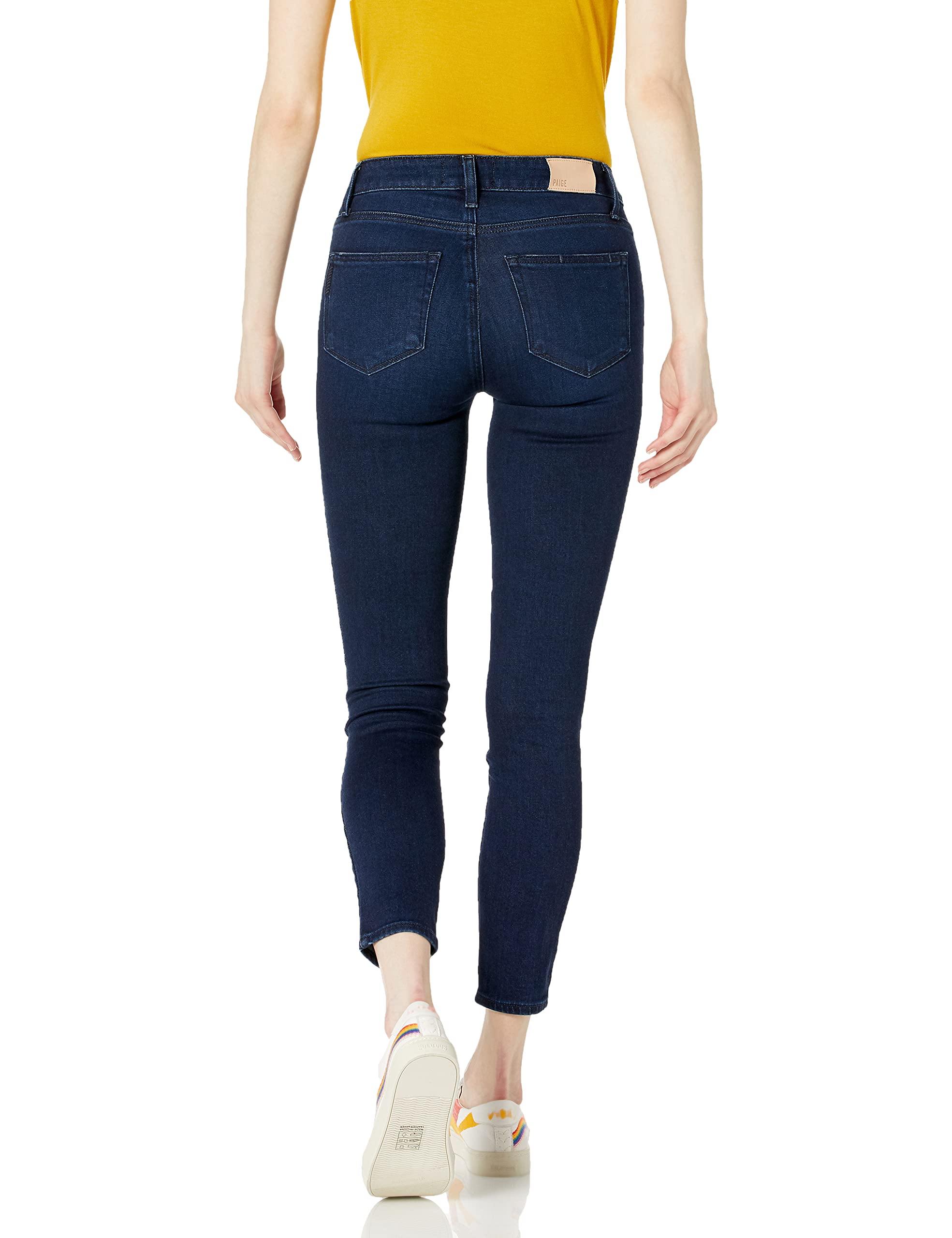 PAIGE Women's Hoxton Transcend Vintage Ankle Jeans - High Waist Slim Fit Stretch Denim for Casual Wear & Everyday Outfits