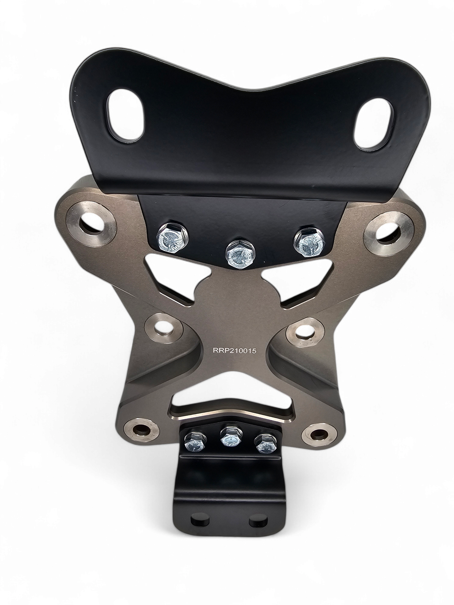 2022-2023 Can Am X3 10 Bolt Radius Rod Plate with Heavy Duty Pull Hook - Gun Metal RRP210015 - Off-Road UTV Accessory for Trail Riding & Dune Bashing