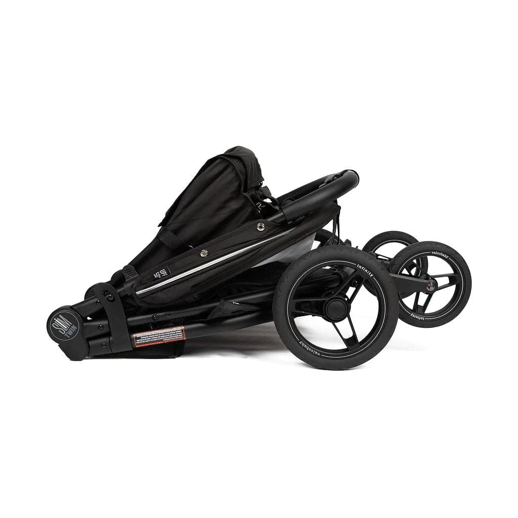 Valco Slim Twin Double Stroller - Lightweight Compact Side by Side Baby Stroller for Toddlers | Perfect for Jogging, Shopping & Travel