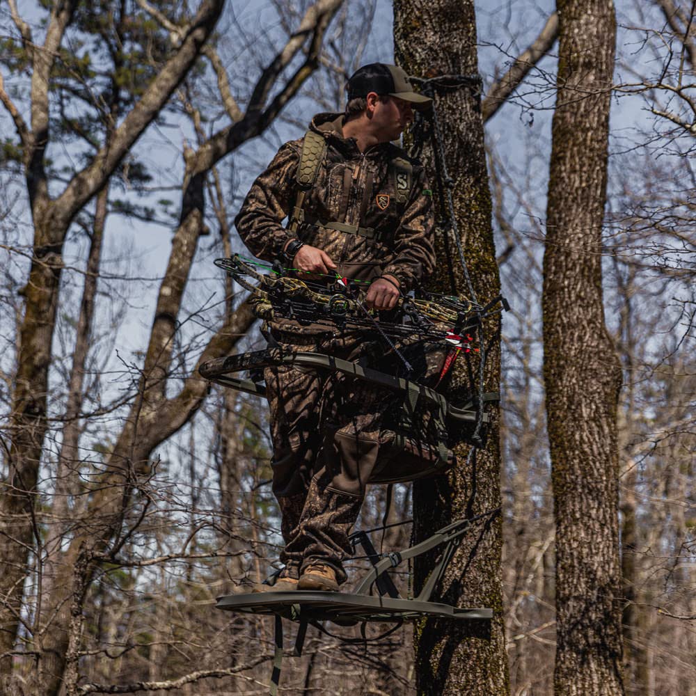 Summit Treestands Viper SD Climbing Treestand - Lightweight Hunting Stand with Comfortable Seat | Camouflage Pattern for Deer Hunting & Outdoor Adventures