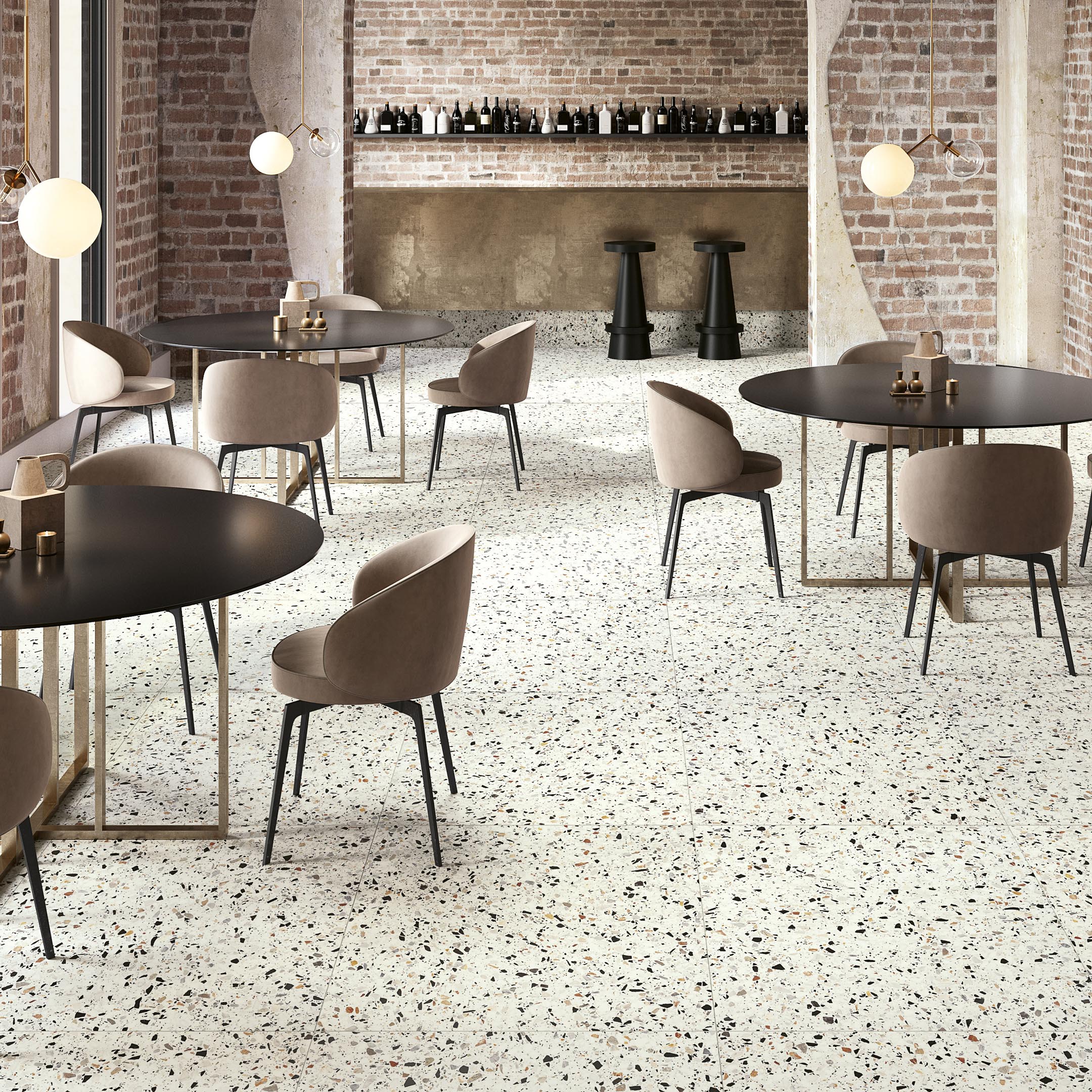 Venice Chips Terrazzo Tiles - Premium Orange County Flooring for Kitchens, Bathrooms & Outdoor Patios