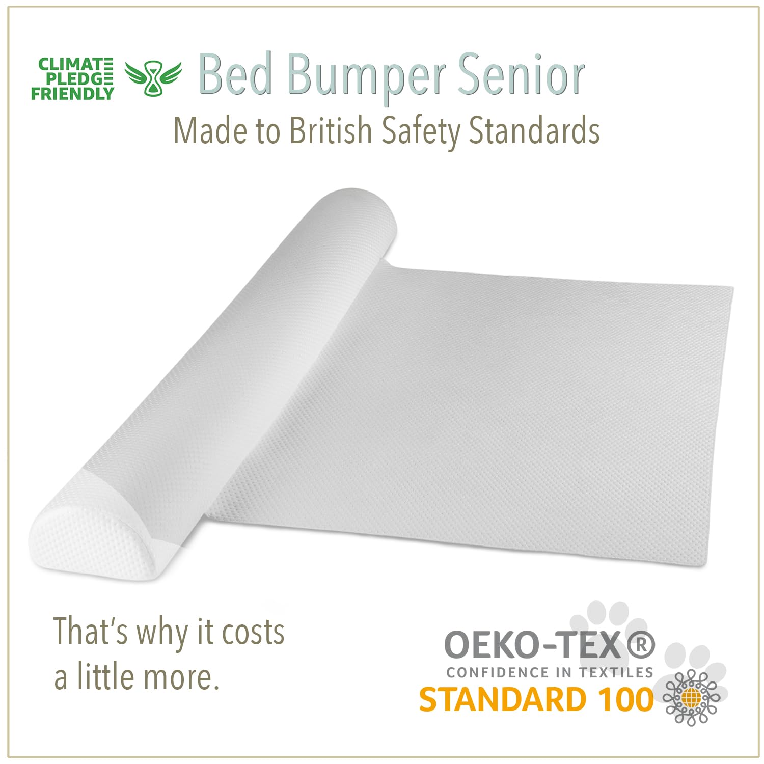 GoBobos Bed Rail for Elderly - Adjustable Safety Bed Rail for Seniors & Adults | Sturdy Bed Guard for Double Beds | UK Brand | Fall Prevention & Home Care Aid for Elderly Safety