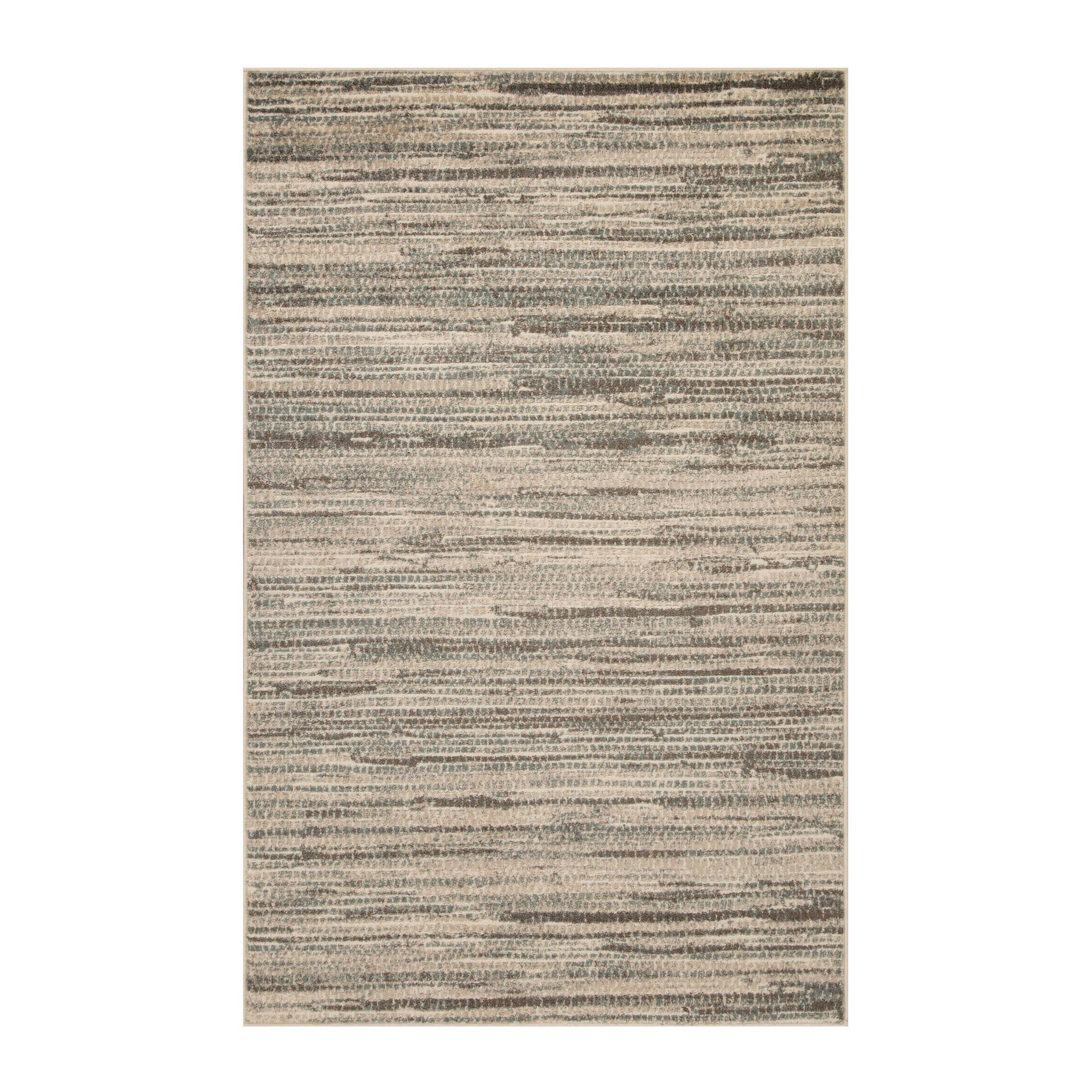 Montauk Striped Pastel Indoor Area Rug - Soft Bohemian Style Living Room Carpet for Bedroom, Nursery & Dorm Decor
