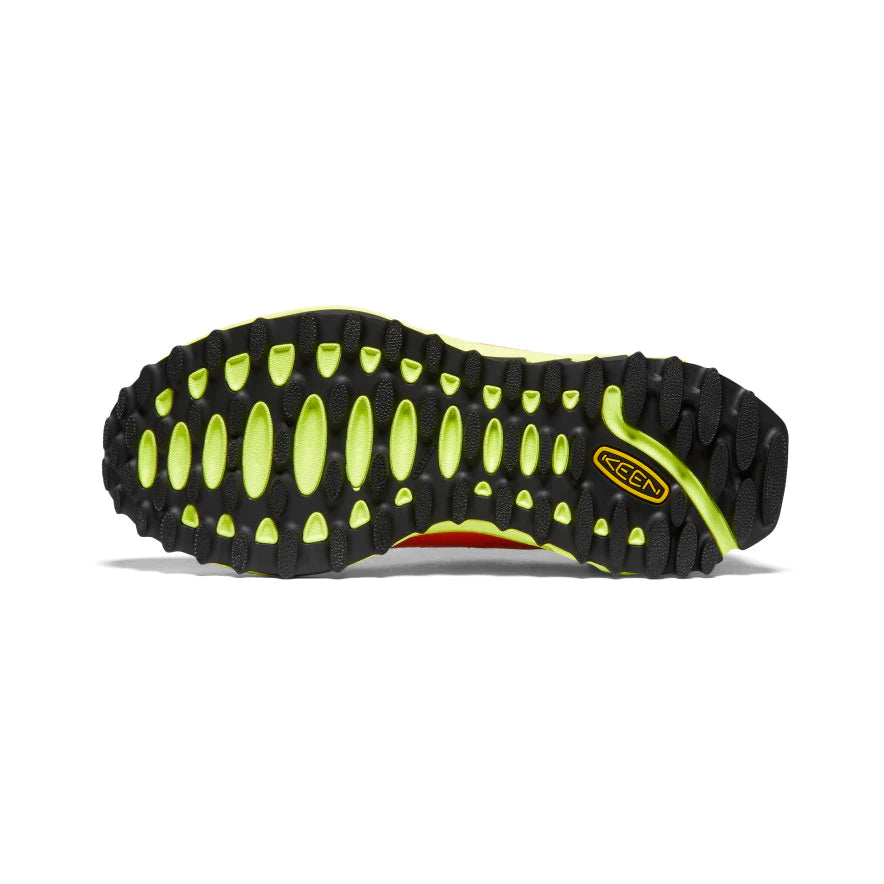 Men's Zionic WP Waterproof Hiking Shoes - Scarlet Ibis/Deep Lagoon - Perfect for Outdoor Adventures & Trail Running