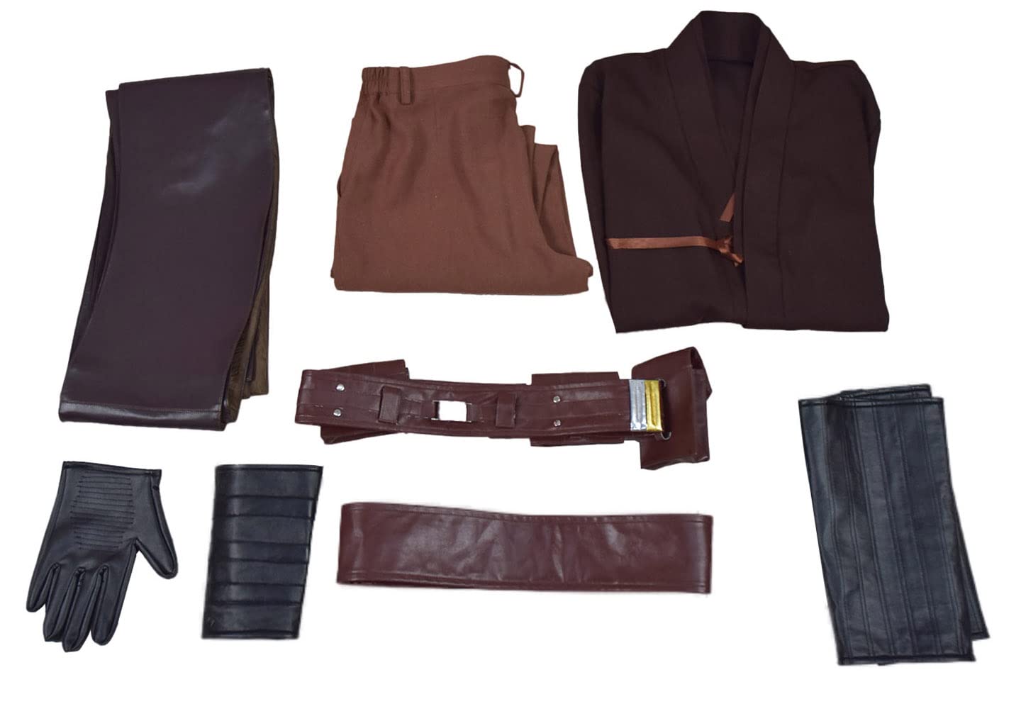 Anakin Skywalker Costume for Men & Women - Jedi Knight Tunic, Vest, Shirt & Pants Set | Halloween Cosplay, Star Wars Party Outfit, Jedi Costume for Conventions & Themed Events