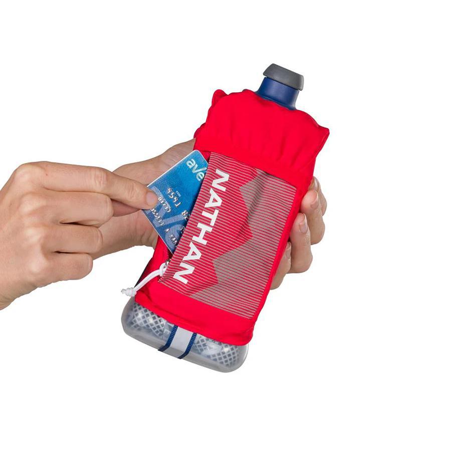 QuickSqueeze Plus 12oz Insulated Handheld Water Bottle - Leakproof & Durable for Gym, Hiking, Travel & Outdoor Activities