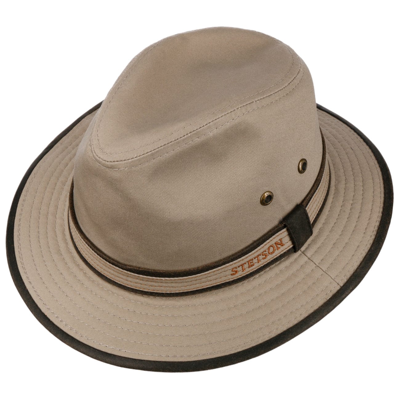Stetson Ava Cotton Sun Hat for Women - UPF 50+ UV Protection, Wide Brim, Adjustable Chin Strap - Perfect for Beach, Gardening & Outdoor Activities