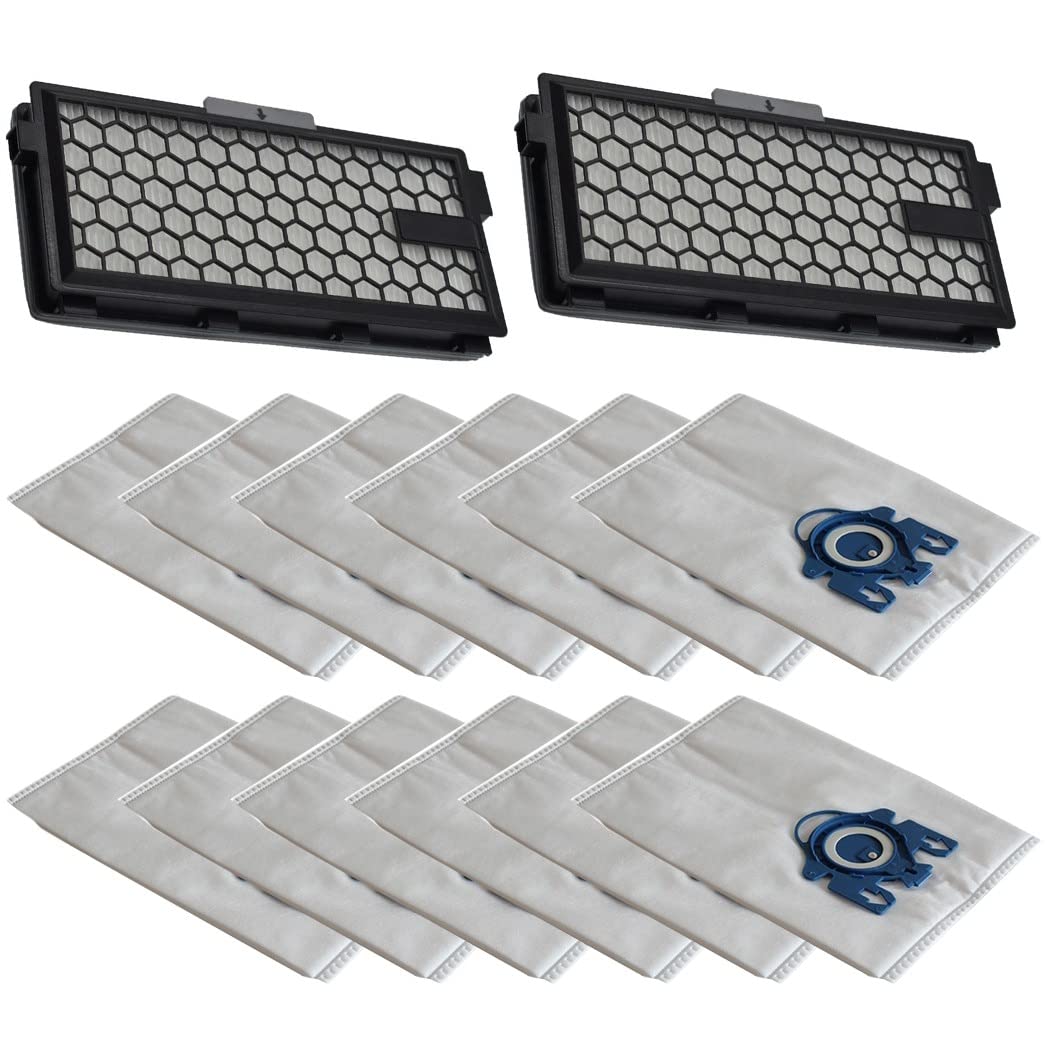 Miele Vacuum Cleaner Dust Bags & Air Filters - Compatible with FJM GN Hyclean S4 S5 S6 S8 C1 C2 C3 Models - Replacement Parts for Efficient Dust Collection & Cleaner Air - Perfect for Home Cleaning & Allergy Relief