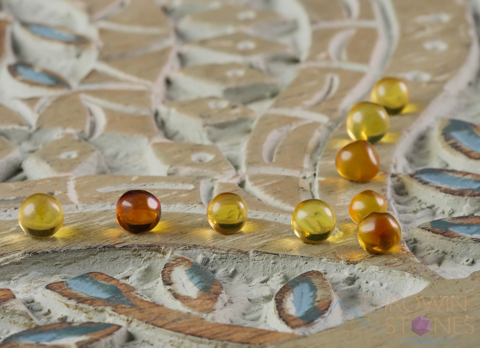 Mexican Amber Crystal Sphere - Mini Marbles for Jewelry Making, Crystal Ball Decor, Healing Stone (E1471) | Perfect for Meditation, Home Decor & DIY Crafts