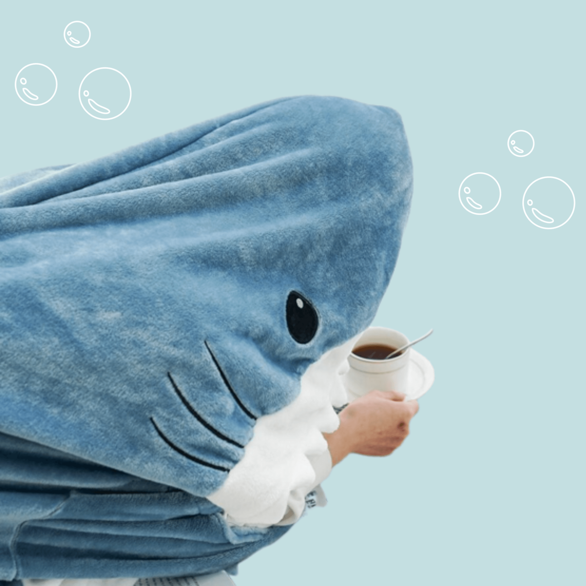 Cozy Sharkie™: Soft Shark Hoodie Blanket for Adults - Perfect for Lounging, Movie Nights & Cold Weather