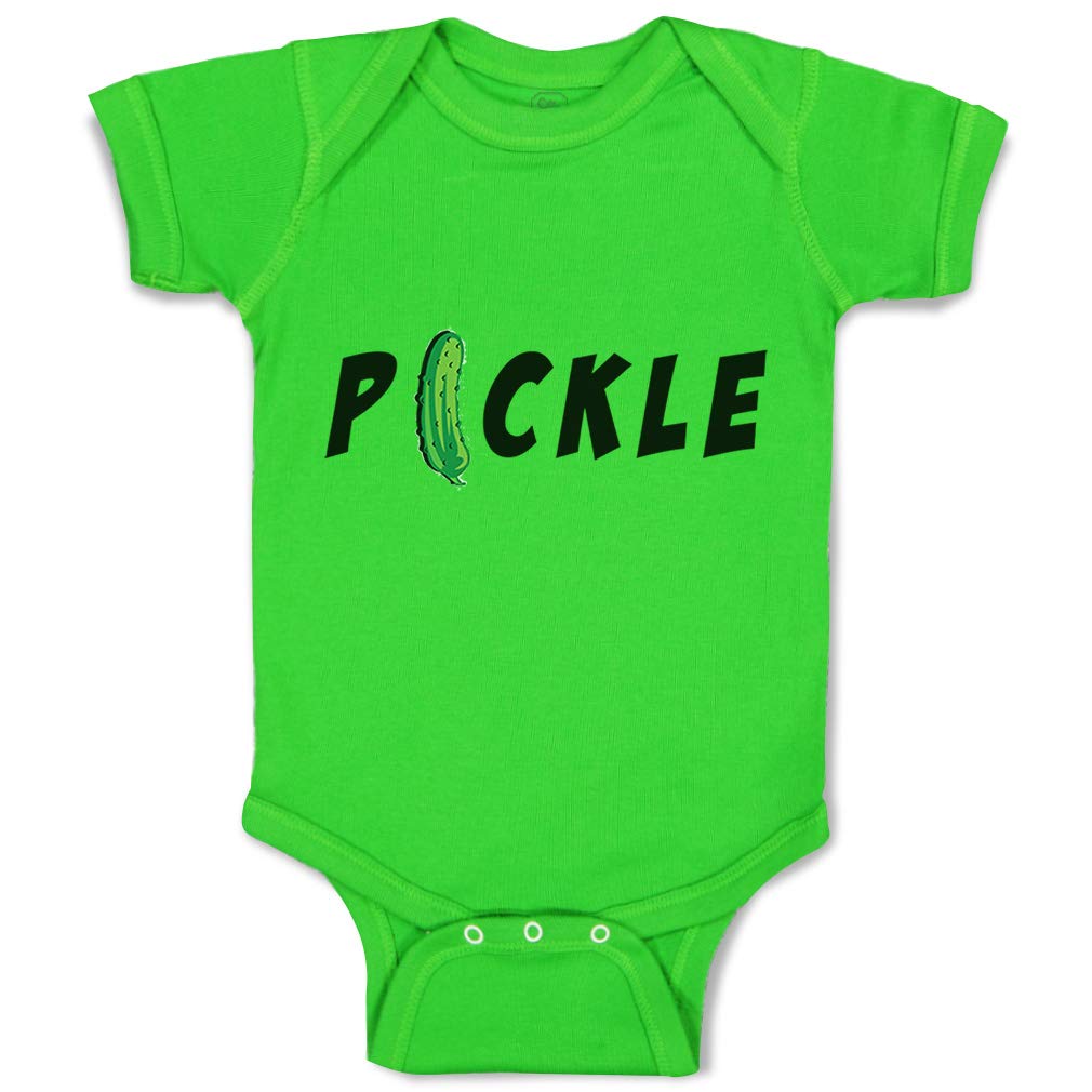 Custom Baby Bodysuit - Funny Pickle Vegetables Print Cotton Onesie for Boys & Girls | Perfect for Playdates, Photo Shoots & Everyday Wear