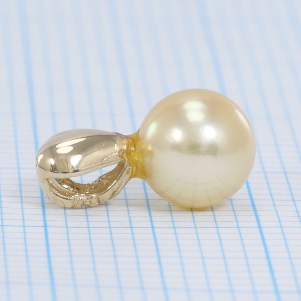 14K Yellow Gold Pearl Pendant Necklace for Women - Elegant & Timeless Jewelry Gift for Birthday, Anniversary & Special Occasions