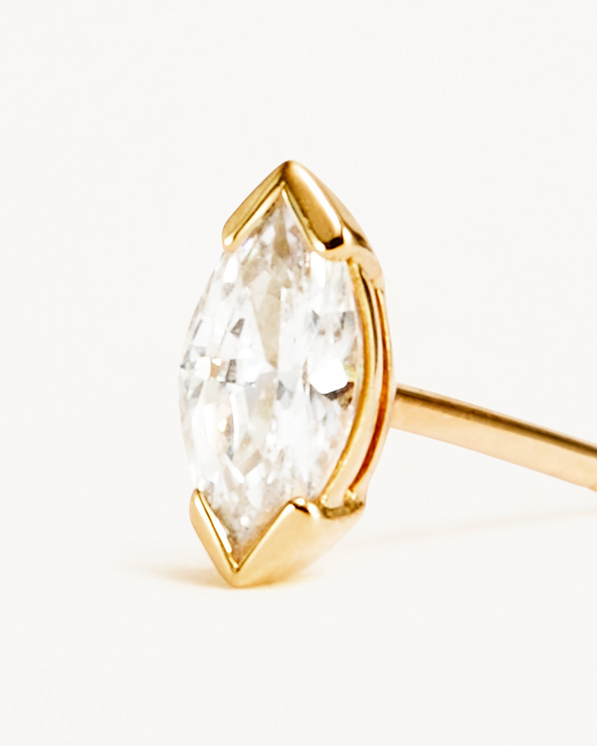 14K Solid Gold Floating Petal Lab-Grown Diamond Stud Earrings for Women | Elegant Everyday Jewelry Gift for Her | Perfect for Weddings, Anniversaries & Special Occasions