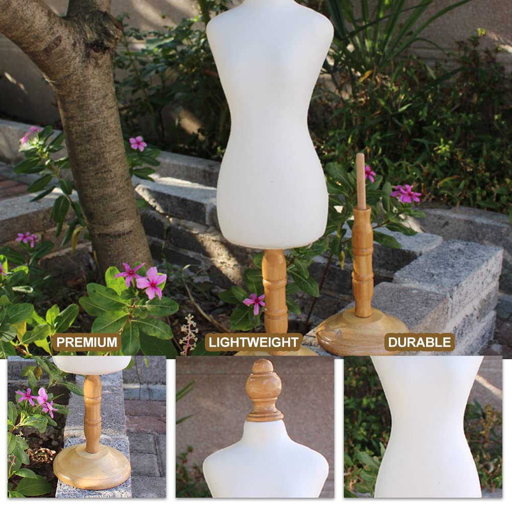 Balacoo Mini Wooden Clothes Hanger for Pets - Adjustable Pet Dress Mannequin & Doll Clothing Display Hanger | Perfect for Pet Fashion Shows, Photography & Wardrobe Organization
