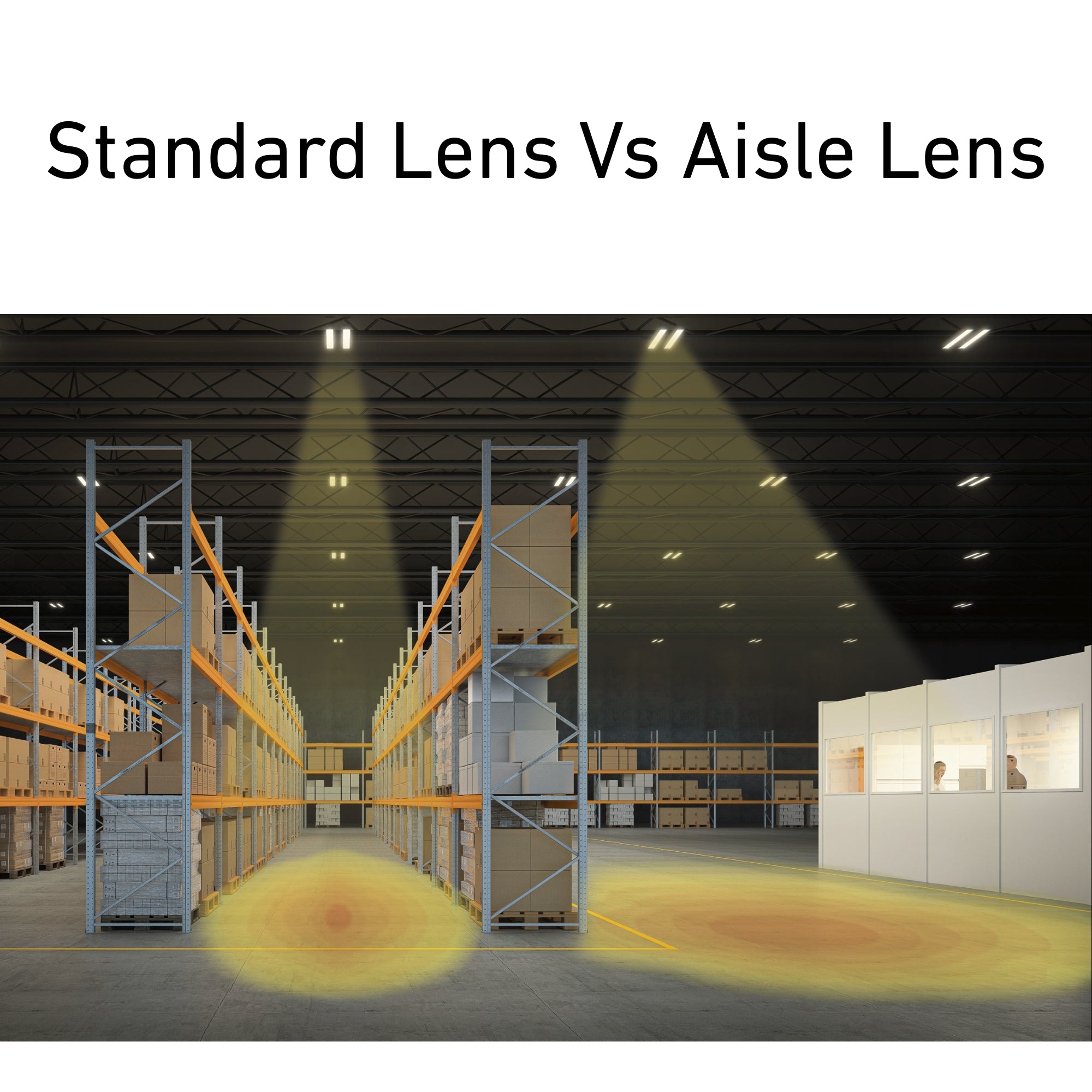 2ft LED Linear High Bay Light - 215W, 32870 Lumens, 4000K/5000K Color Temperature, 120-277V - Perfect for Warehouses, Garages, and Industrial Spaces
