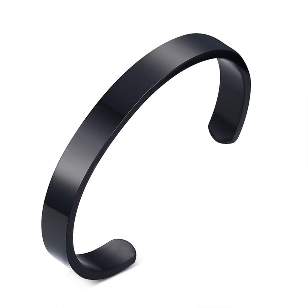 Stylish Men's Gold-Tone Stainless Steel Cuff Bracelet - 2.5