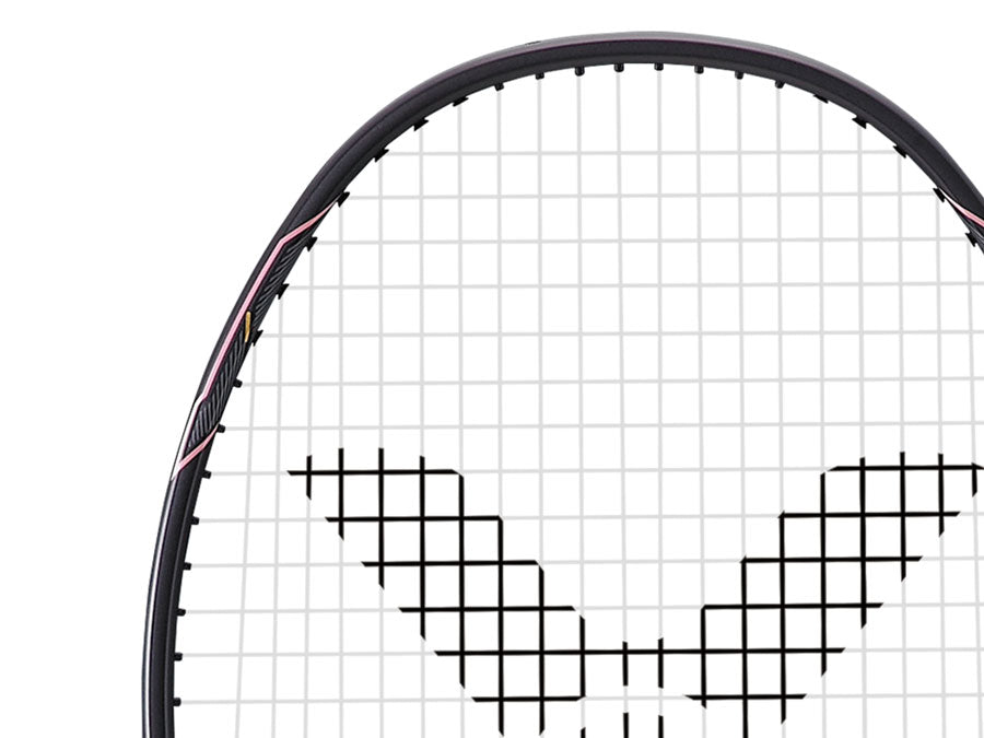 Victor Thruster K 1H H Pre-Strung Badminton Racket - Lightweight Carbon Fiber Badminton Racquet for Professional & Recreational Players - Perfect for Tournaments & Backyard Games
