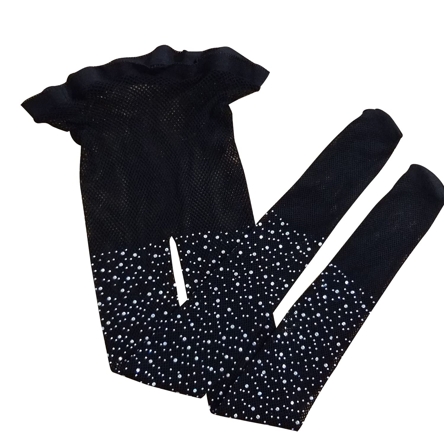 Sparkle Rhinestone Fishnet Stockings for Toddler Girls - Hollow Out Mesh Leggings Fashion Holiday Outfits - Perfect for Christmas, Birthday Parties & Dress-Up Play