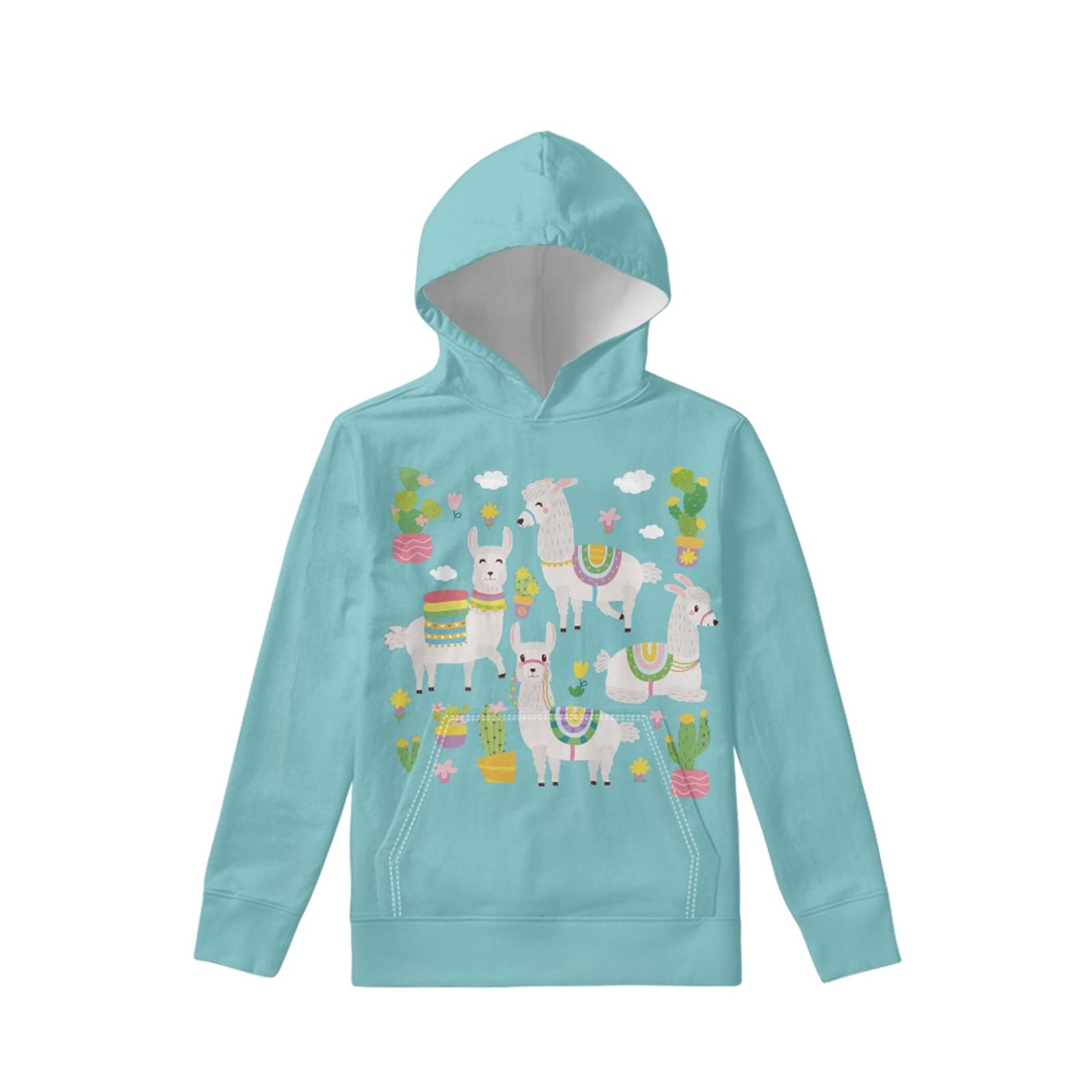 WELLFLYHOM Kids Hooded Sweatshirt with Pocket - Soft Pullover Hoodie for Boys & Girls, Teens - Cozy Casual Wear for School, Playdates & Outdoor Activities