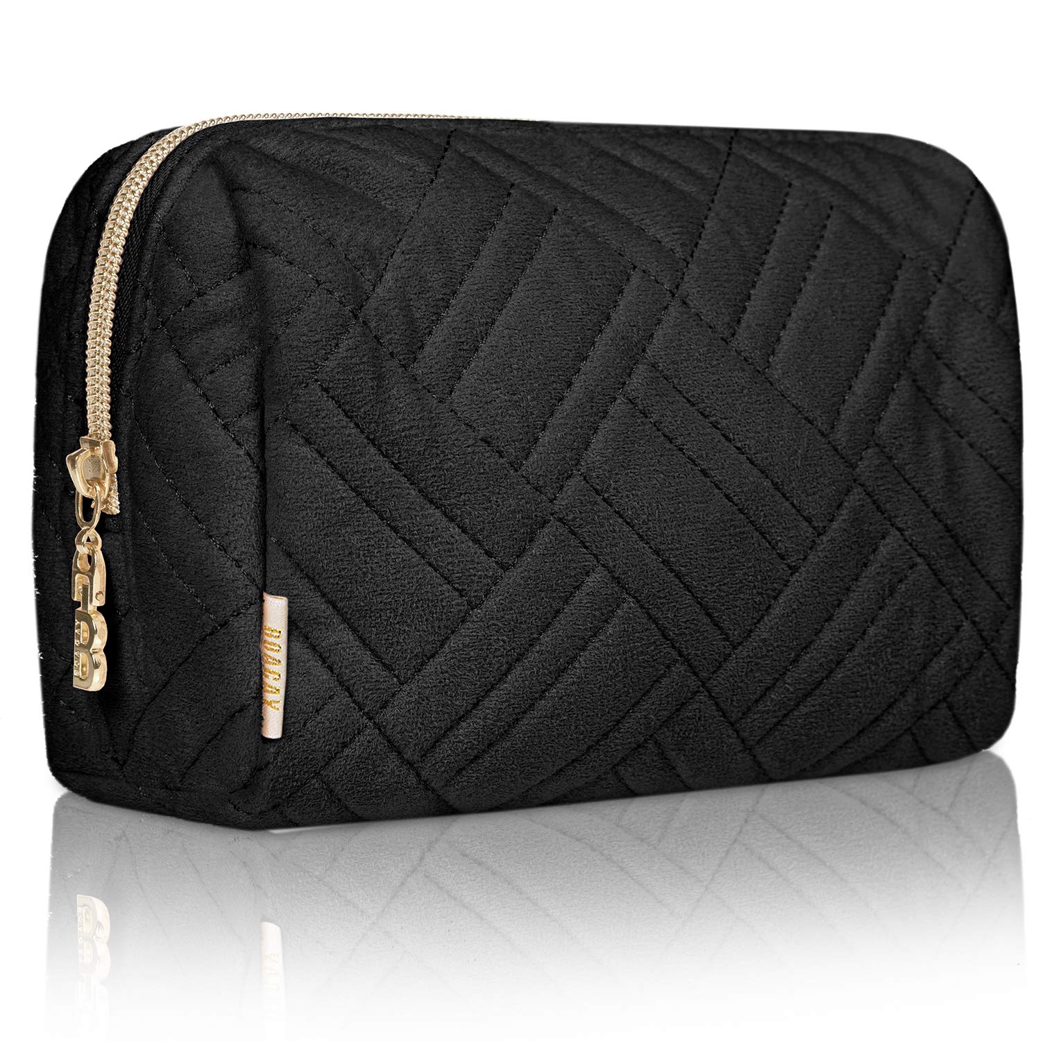Stylish Zippered Makeup Bag for Women - Travel Cosmetic Organizer with Multiple Compartments | Perfect for Makeup, Toiletries, Pencils & Accessories | Ideal for Travel, Gym, Work & Daily Use