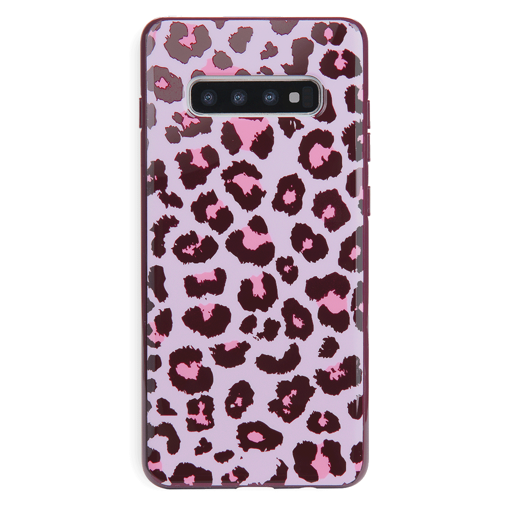 Stylish Pink Leopard Print Samsung Phone Case - Durable Protective Cover for Galaxy S21/S20/Note 20 - Perfect for Women, Girls & Fashion Lovers (Office, School, Travel, Everyday Use)