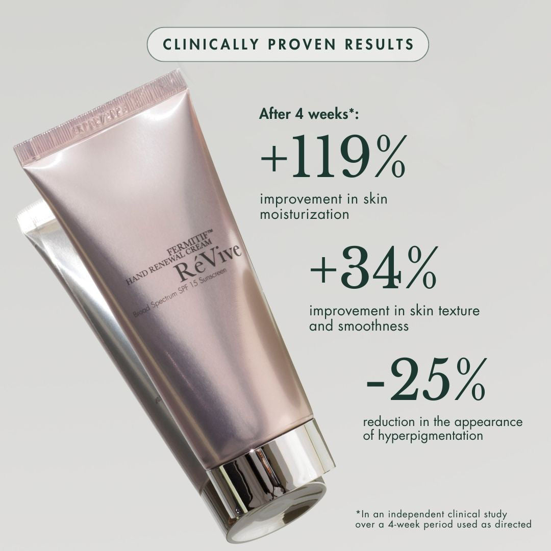 Fermitif Hand Renewal Cream with Broad Spectrum SPF 15 - Anti-Aging Moisturizer for Dry Hands - Perfect for Daily Use & Outdoor Activities