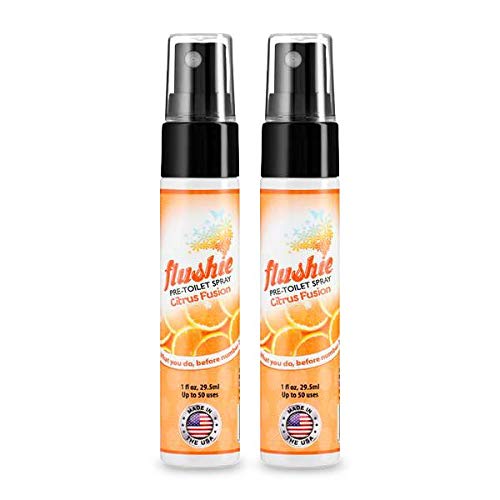 Travel Size Toilet Deodorizer Spray - Natural Poop Odor Eliminator for Bathroom & Toilet | Portable Essential for Travel, Camping & Home Use