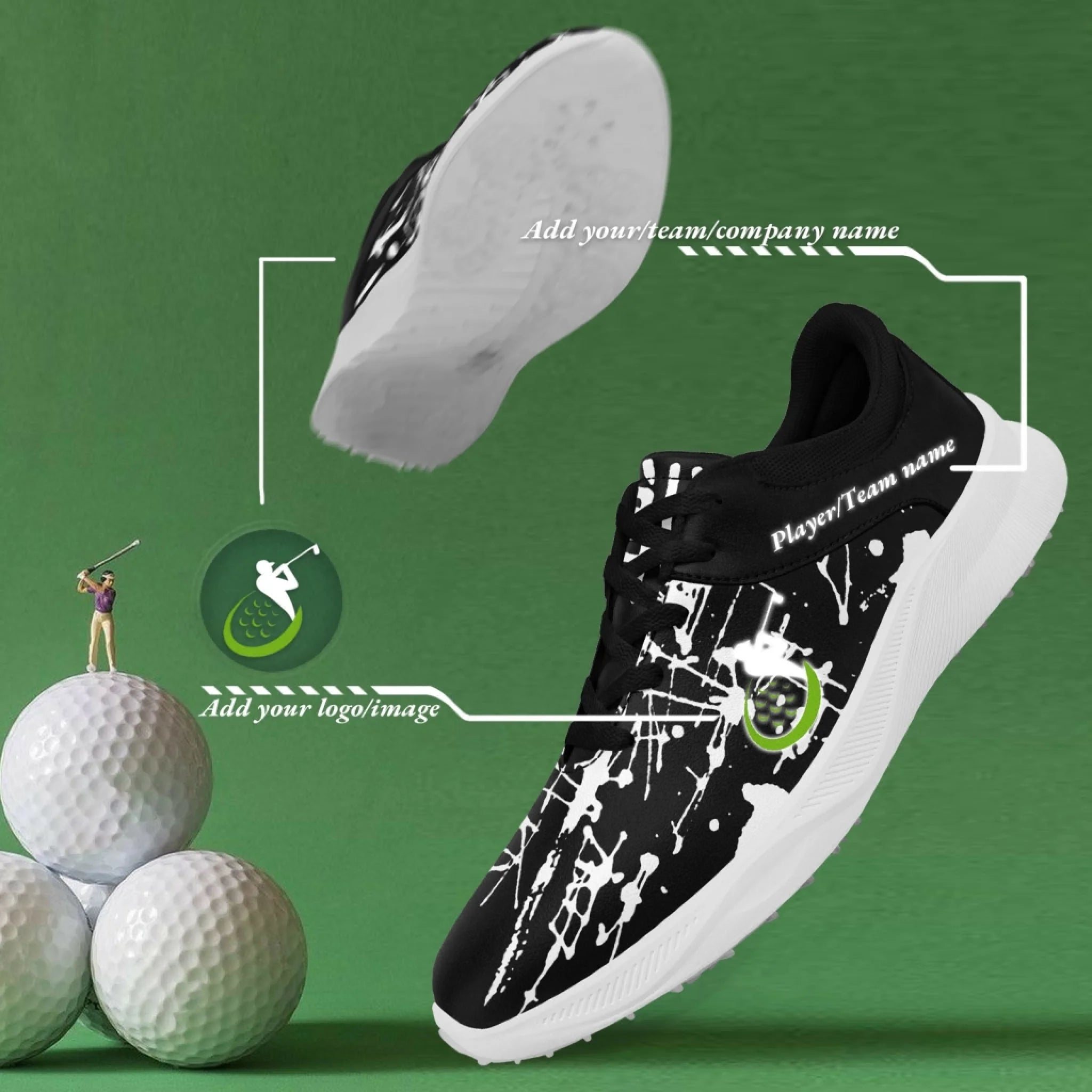 Custom Golf Performance Sneakers for Men & Women - Personalized Durable Athletic Shoes for POD Resellers - Perfect for Golfing, Running & Casual Wear - FN062 25020099 7