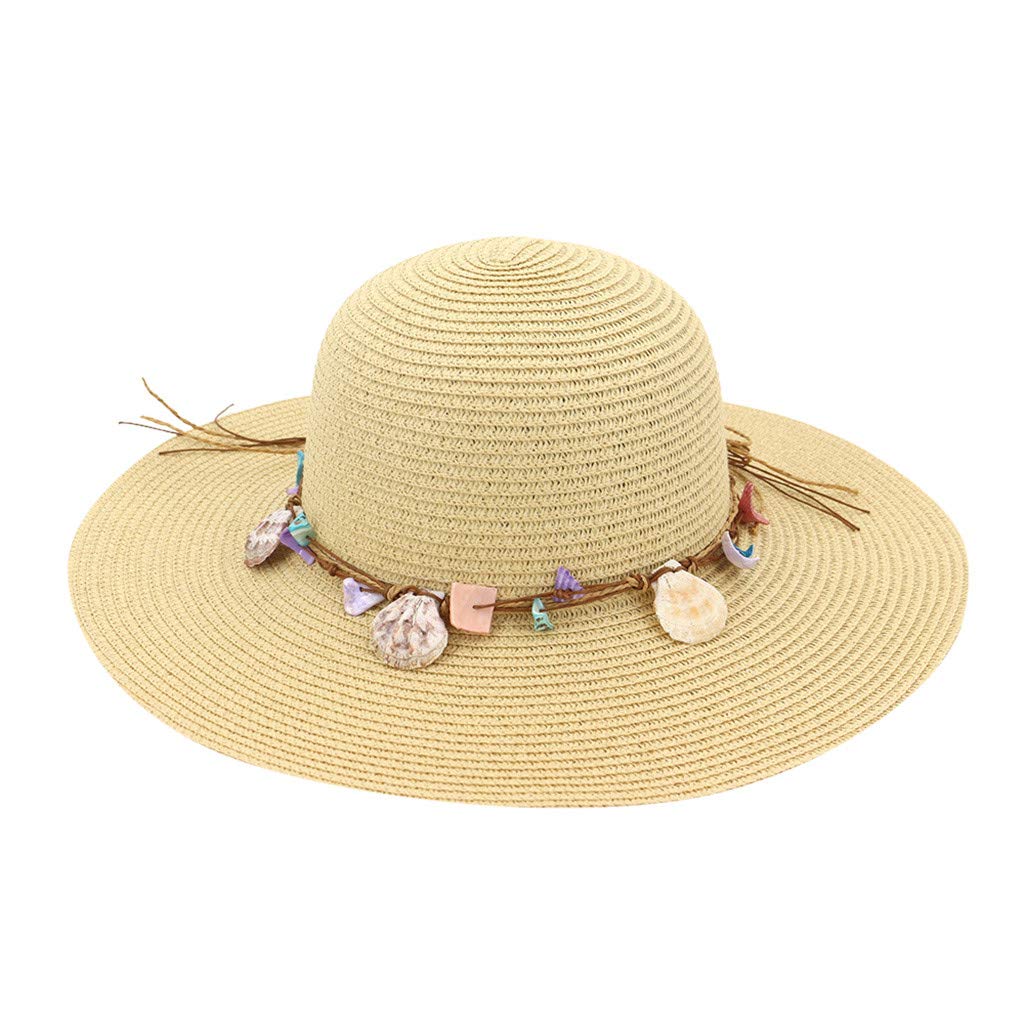 Women's Foldable Wide Brim Straw Sun Hat - Casual Beach Baseball Cap for Outdoor, Travel, and Summer Vacation