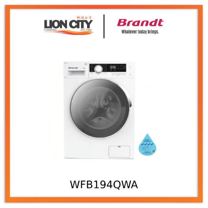Brandt WFB194QWA 24 Inch Front Load Washing Machine - Energy Efficient, 4.2 Cu. Ft. Capacity, Quiet Operation in White | Perfect for Apartments, Laundry Rooms & Small Spaces