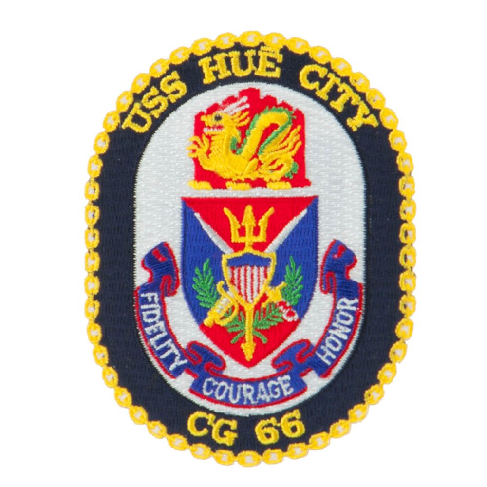 USS CG DDG Twisted Rope Military Patches - Hue OSFM | US Navy Ship Embroidered Badges for Uniforms & Collectibles | Perfect for Veterans, Navy Enthusiasts & Military Memorabilia Collections