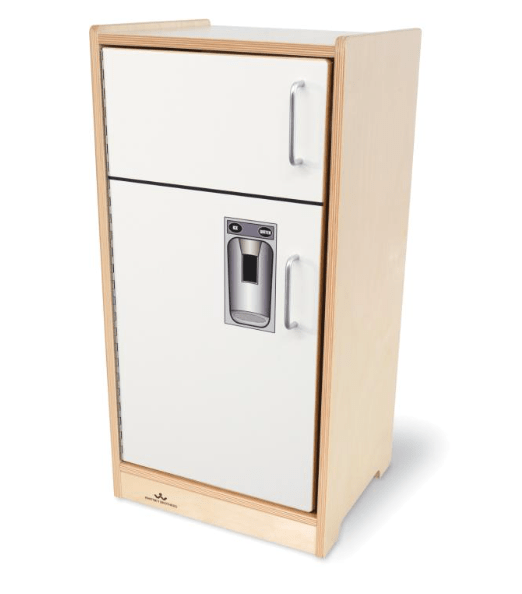 Let's Play Toddler Refrigerator Toy - White Color (Model WB7245) - Perfect for Pretend Play Kitchen & Early Childhood Development