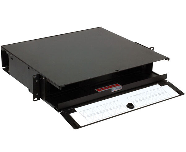 AFL XFM 2RU Slide-Out Fiber Patch Panel - 6 Port Adapter Capacity for High-Density Data Center & Telecom Rack Installations