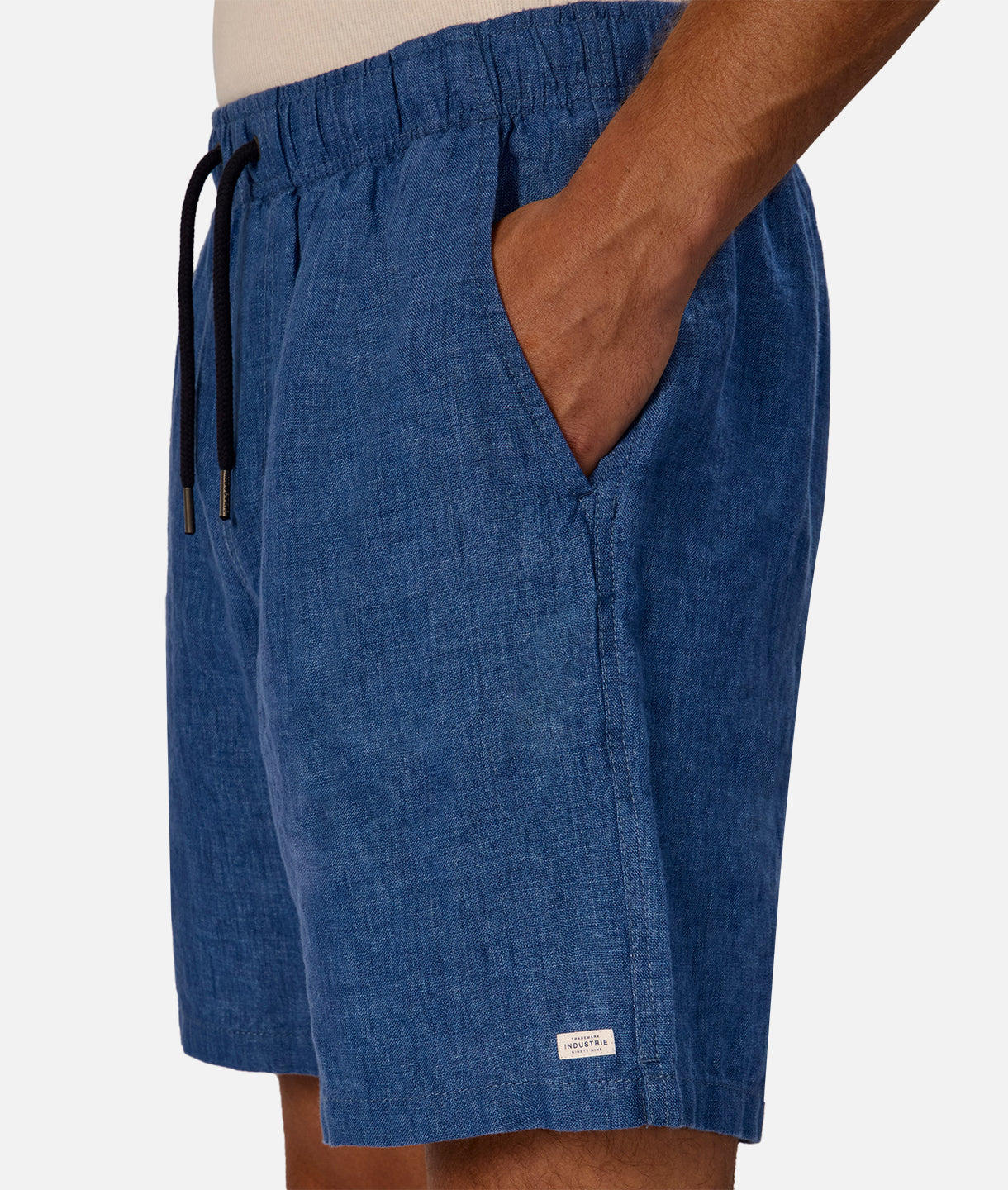Premium Marina Linen Shorts for Men - Comfortable & Breathable Indigo Blue Summer Shorts - Perfect for Beach, Vacation & Casual Wear
