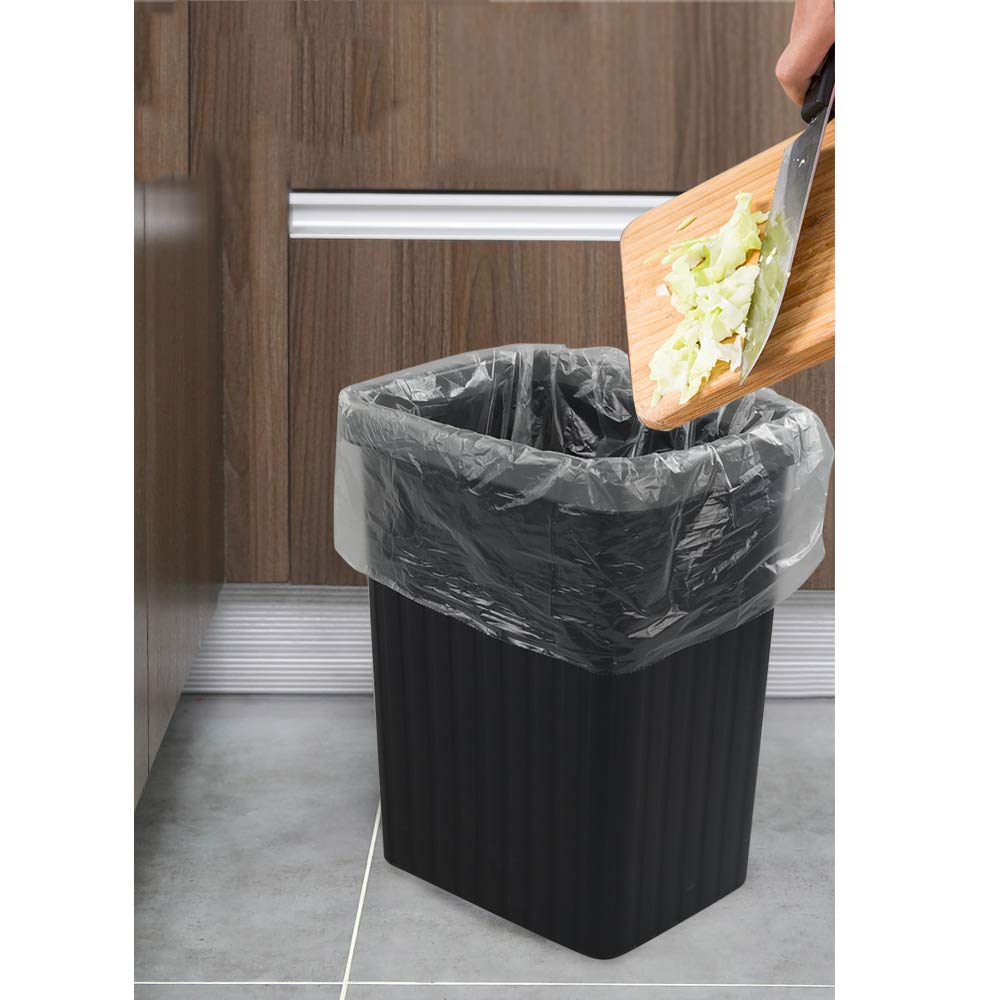 220 Counts Small Trash Bags, 3 Gallon Clear Garbage Bags - 2 Rolls for Bathroom, Office, Kitchen Waste Disposal & Small Trash Cans