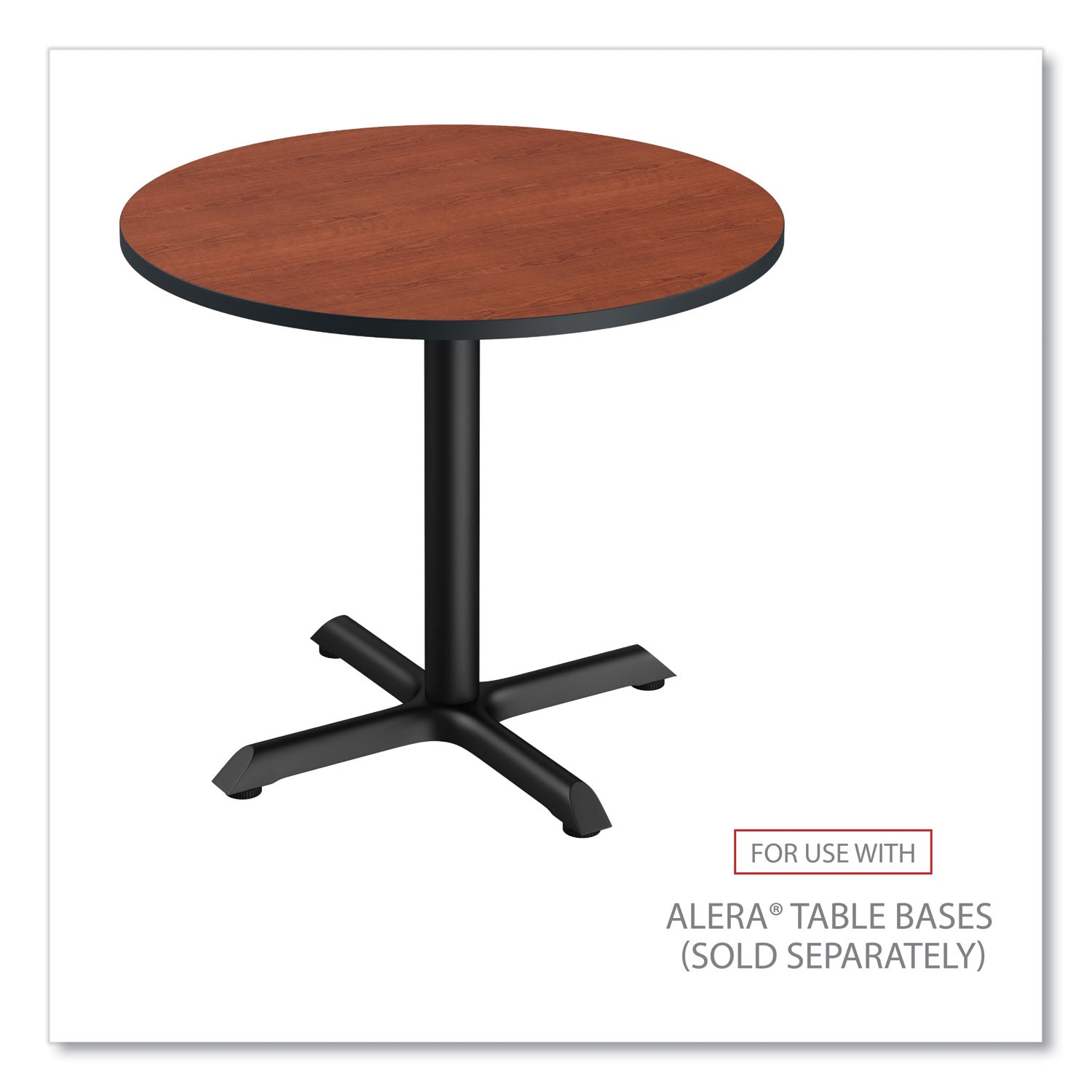 Alera® Reversible Round Laminate Table Top - 35.5