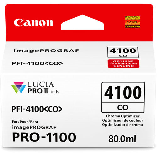 Canon PFI 4100 Chroma Optimizer Pigment Ink Tank (80mL) - High-Quality Ink for Canon Printers - Perfect for Photo Printing & Professional Documents