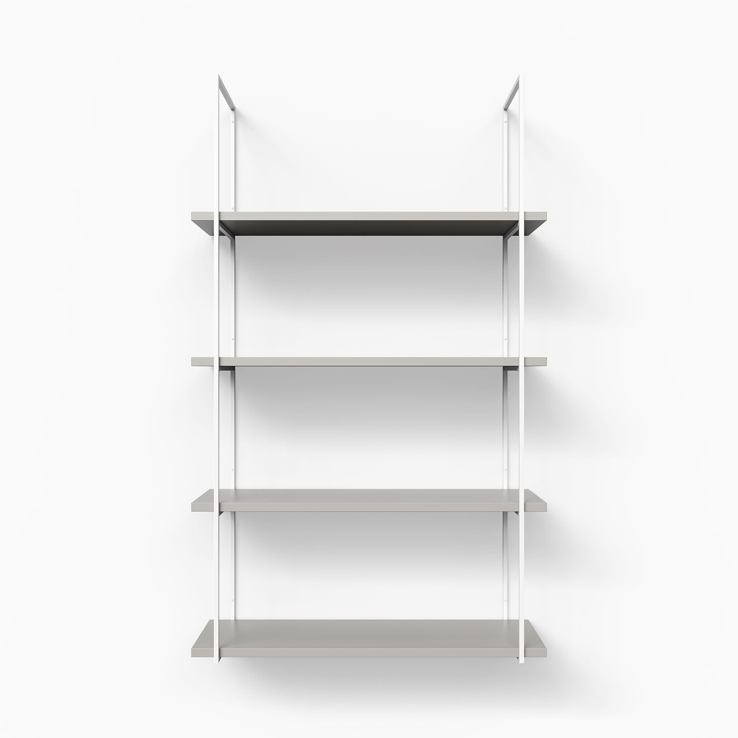 Lloyd Concretey 4 Tier Metal Shelf Organizer - Rustic Industrial Storage Rack for Kitchen, Bathroom, Garage & Office Organization