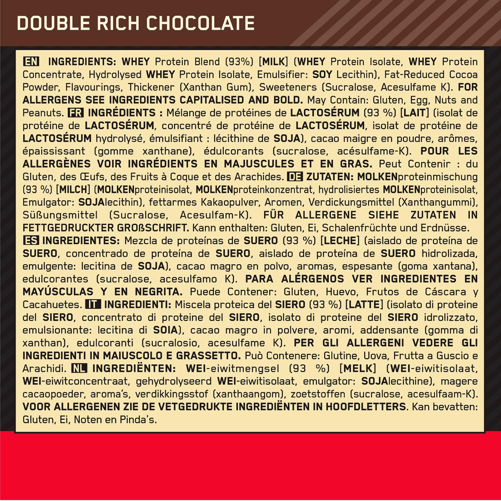 Optimum Nutrition Gold Standard 100% Whey Protein Powder - Muscle Growth & Recovery Supplement with Glutamine, BCAA & Amino Acids - Double Chocolate Flavor - 73 Servings (2.25kg) + Free Shaker Bottle - Ideal for Post-Workout, Weight Training & Fitness Enthusiasts