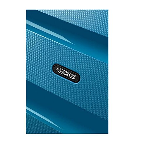 American Tourister Seaport Blue Carry-On Luggage 75 cm (91 L) - Lightweight Spinner Suitcase for Air Travel, Weekend Trips & Business Travel