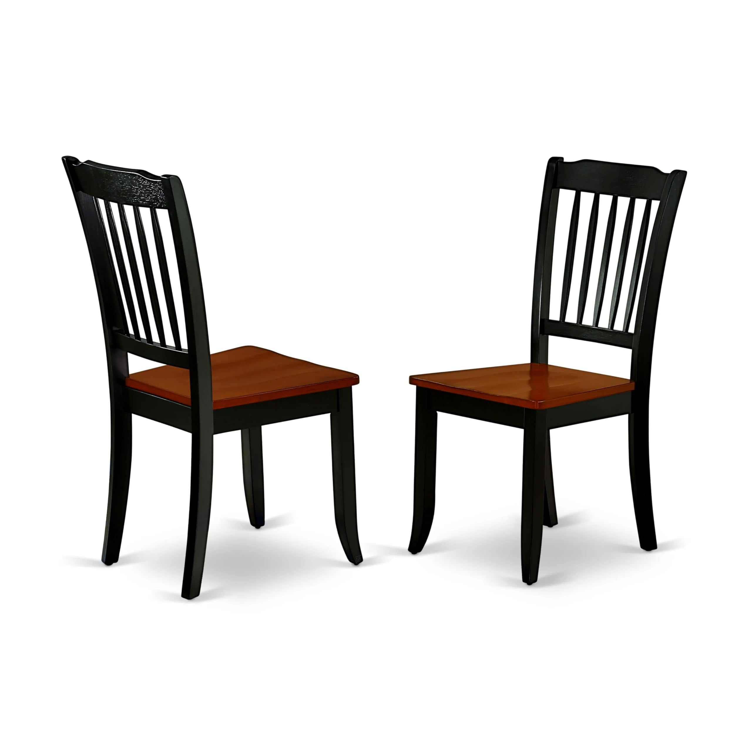 East West Furniture ANDA3-BCH-W 3-Piece Round Dining Table Set with Pedestal Base & 2 Chairs, 36x36 Inch, Black & Cherry - Perfect for Small Spaces, Apartments, Breakfast Nooks & Cozy Kitchens