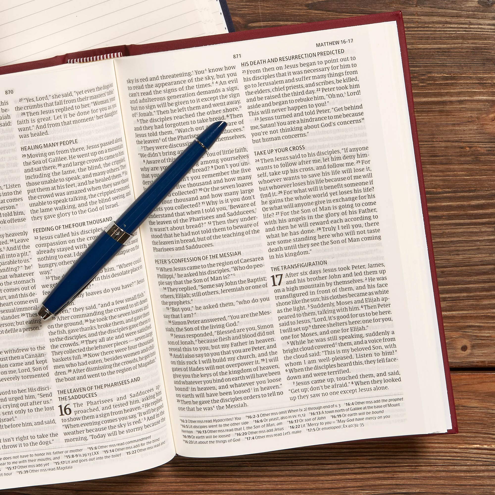 CSB Pew Bible - Garnet Red Hardcover with Red Letter Text, Durable Sewn Binding & Full-Color Maps | Easy-to-Read Serif Font for Church Services, Bible Study & Gift Giving
