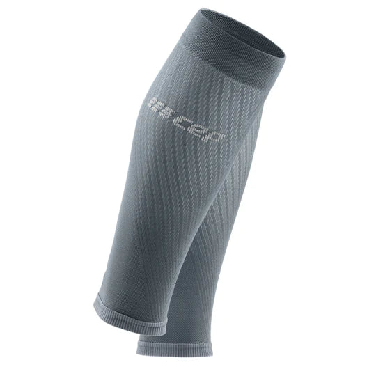 Men's Ultralight Compression Calf Sleeves - Grey & Light Grey - Running, Hiking & Sports Recovery Support