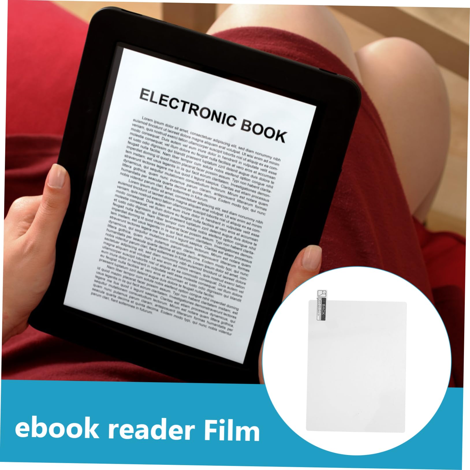 Jojofuny 2-Pack HD Screen Protector for E-Readers - Anti-Glare Tempered Glass Film Full Coverage Screen Protector Replacement - Perfect for Kindle, Kobo & Nook (Reading at Home, Travel & Outdoor Use)