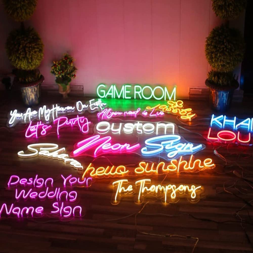 Custom Neon Signs Personalized LED Name Lights for Wedding, Birthday Party, Bar & Salon - Wall Decor Neon Sign for Bedroom, Unique Gift for Women & Girls - Perfect for Home Decor, Events & Special Occasions