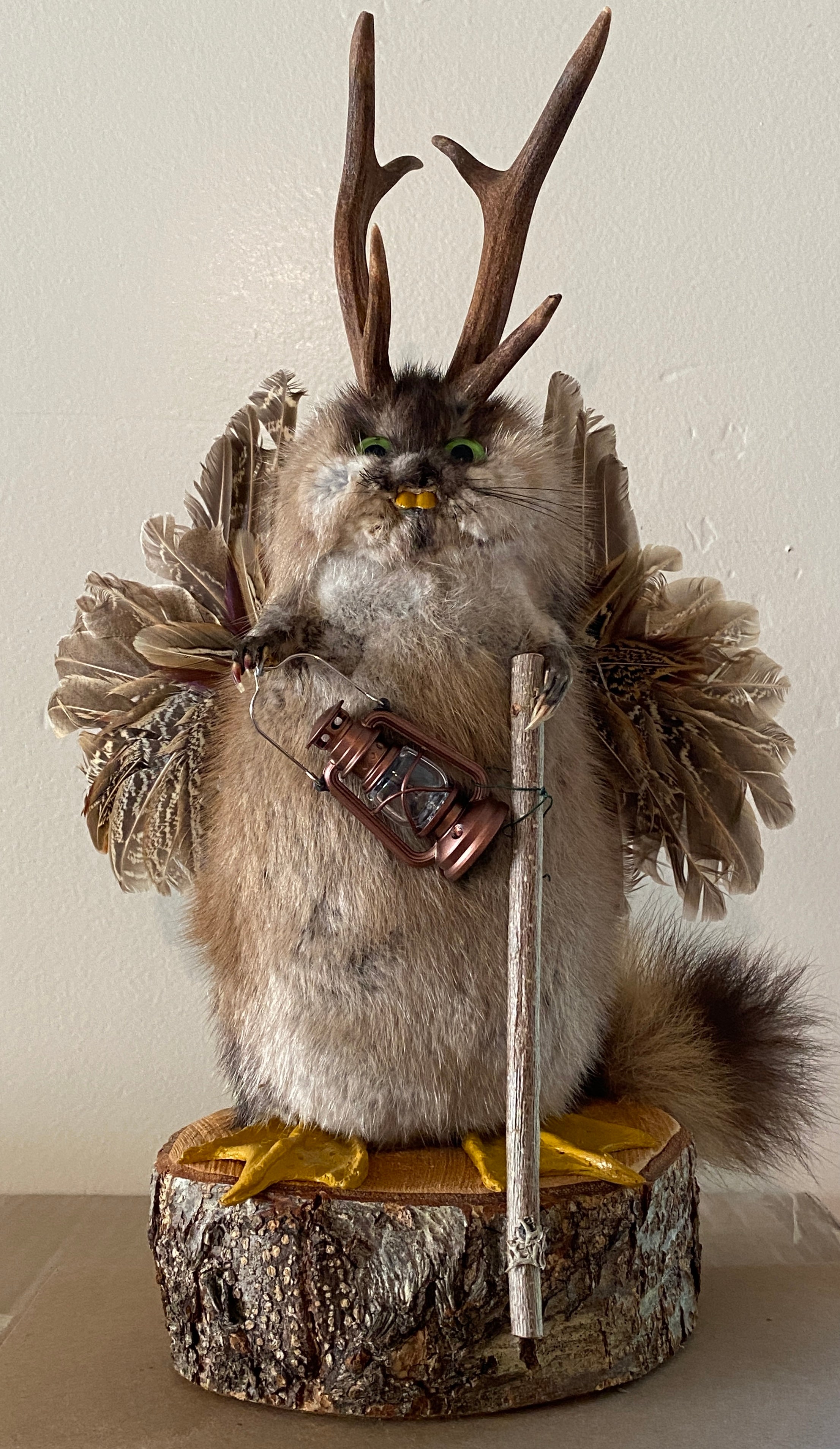 NEW! XL Watchman Wolperdinger with Lantern - Vintage German Christmas Decoration for Home, Tree & Holiday Decor - Perfect for Indoor & Outdoor Holiday Displays