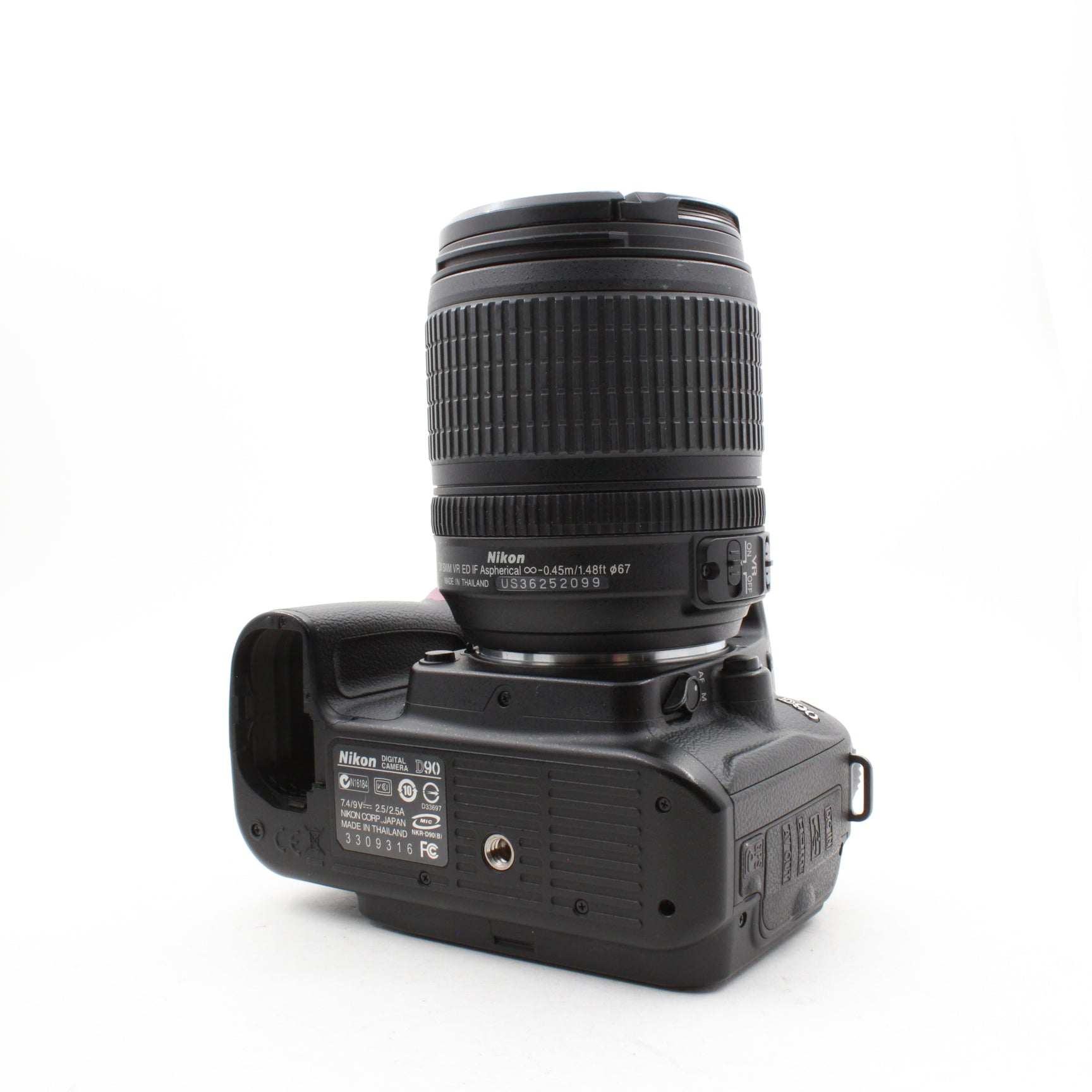 Refurbished Nikon D90 12.3MP DSLR Camera with 18-105mm VR Zoom Lens, Flash & Battery Grip - Perfect for Photography Enthusiasts, Travel & Portrait Shooting