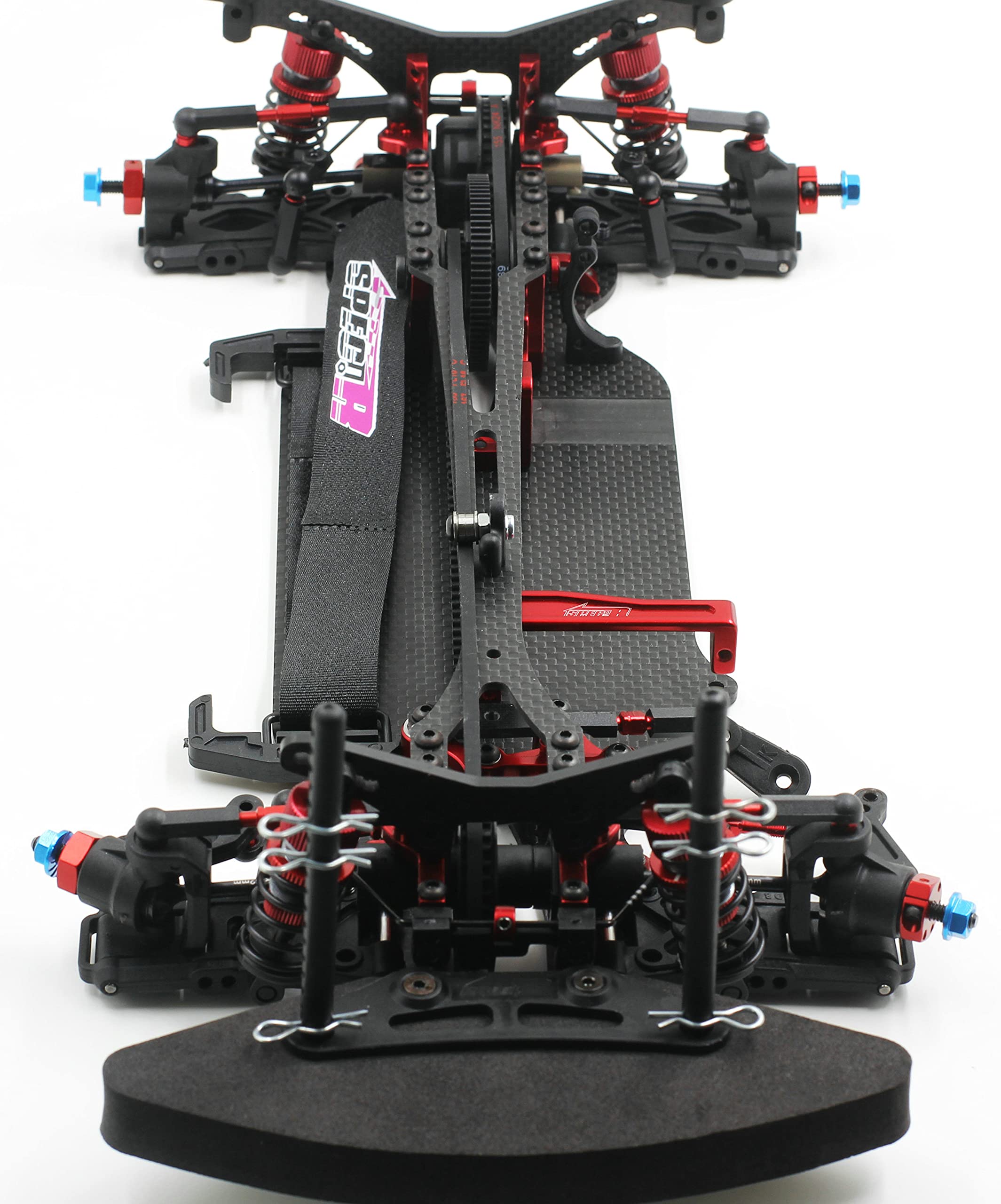SPEC-R R1 1:10 Scale 4WD Electric RC Touring Car with Carbon Fiber Chassis Frame (Pre-Assembled) - Perfect for Racing, Drifting & Competitive RC Hobbyists