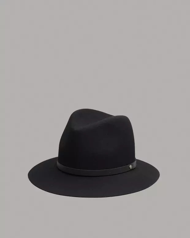 Stylish Black Floppy Brim Fedora Hat for Men & Women - Vintage Wide Brim Sun Hat for Outdoor, Beach, and Fashion Occasions